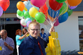 Die Luftballoons wollen in die Lüfte steigen